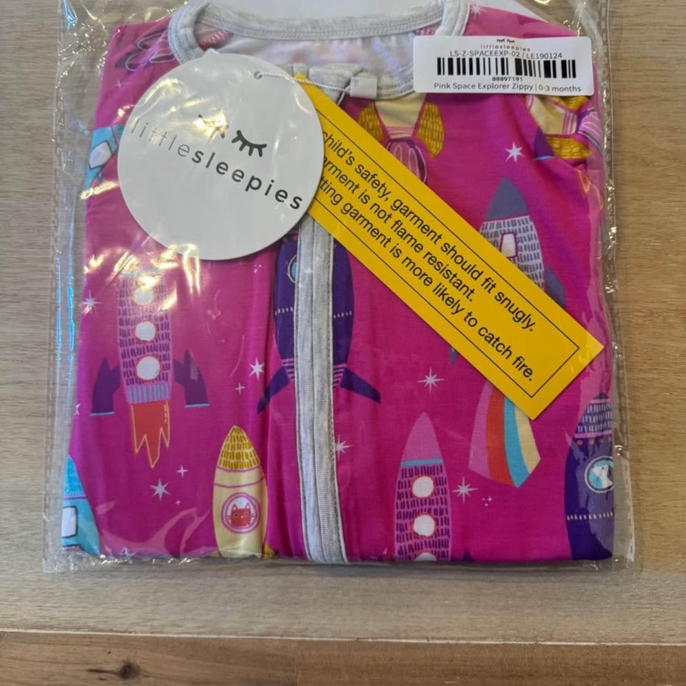 Little Sleepies Pink Space Explorer Zippy